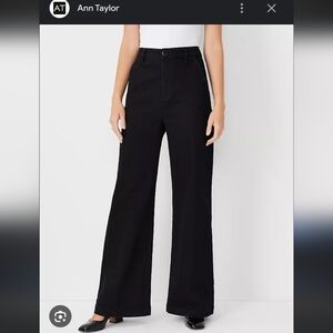 Ann Taylor Jeans - "The Trouser" Black Wide-Leg